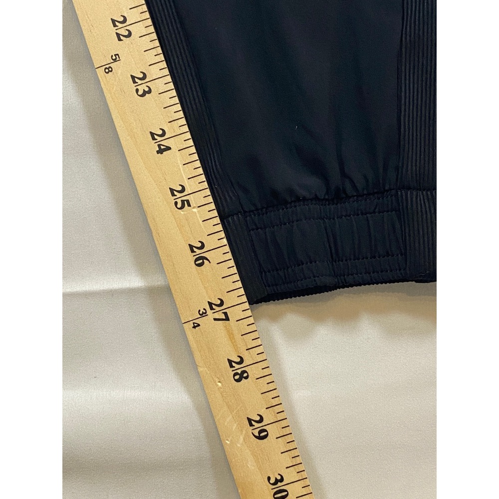Athleta Brooklyn Jogger Pants Black Women's Size 4 Elastic Waist Zip Pockets - Picture 10 of 14